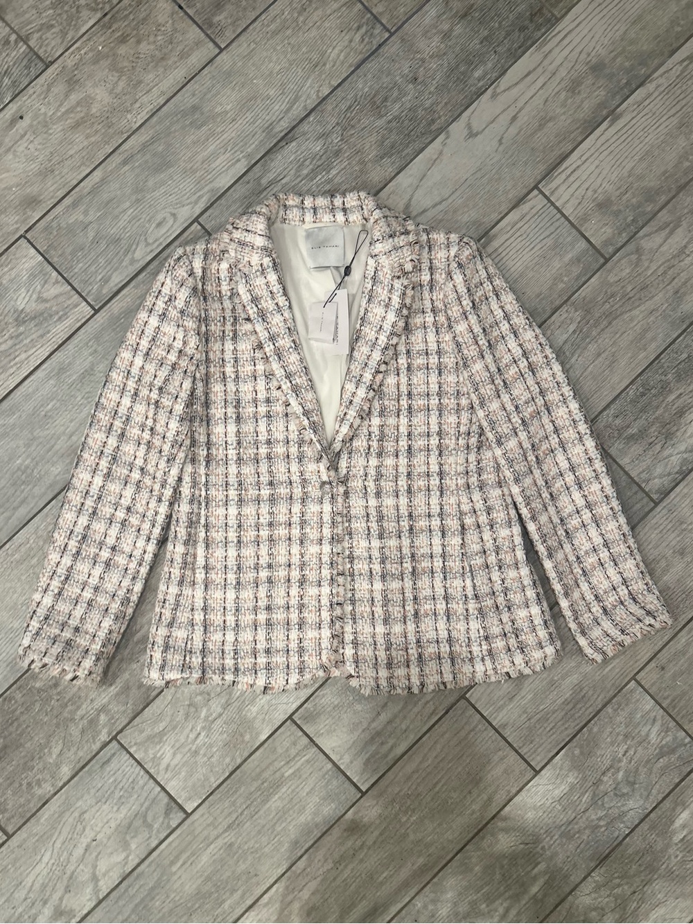 NWT - Elie Tahari Multicolor Tweed Blazer, Women’s Size 14